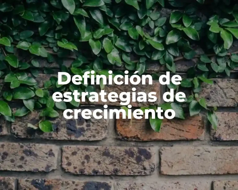 Definición de estrategias de crecimiento