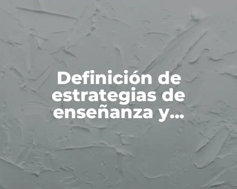 Definición de estrategias de enseñanza y aprendizaje en presentación en power