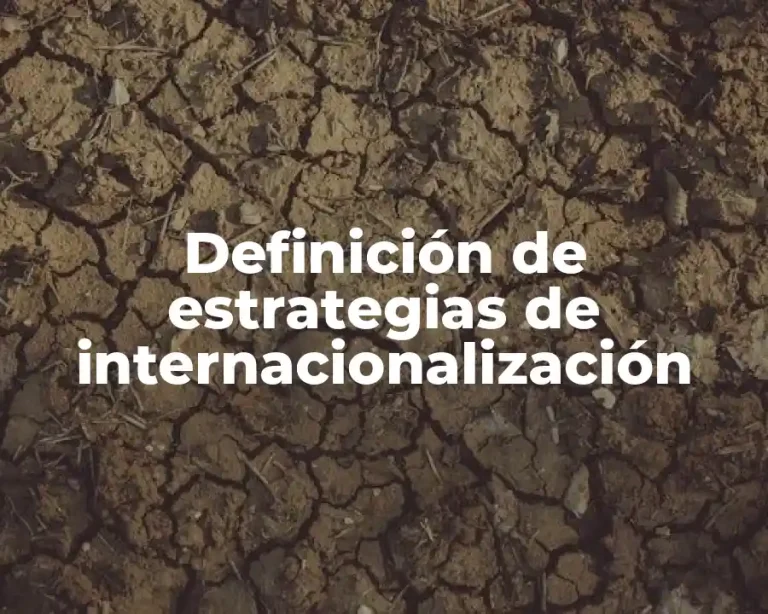 Definición de estrategias de internacionalización