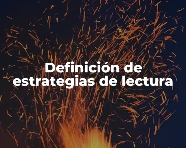 Definición de estrategias de lectura