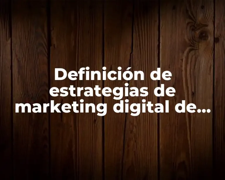 Definición de estrategias de marketing digital de Igor Ansoff