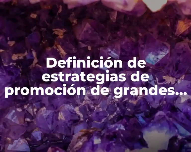 Definición de estrategias de promoción de grandes empresas en México