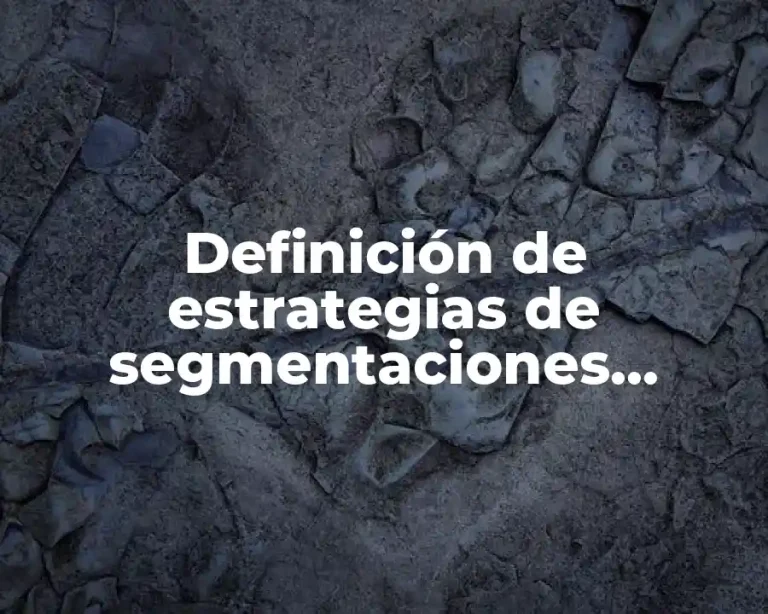 Definición de estrategias de segmentaciones indiferenciada de productos