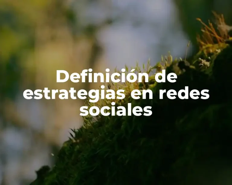 Definición de estrategias en redes sociales