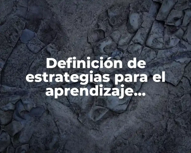 Definición de estrategias para el aprendizaje significativo