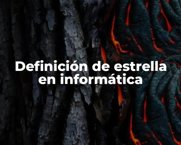 Definición de estrella en informática
