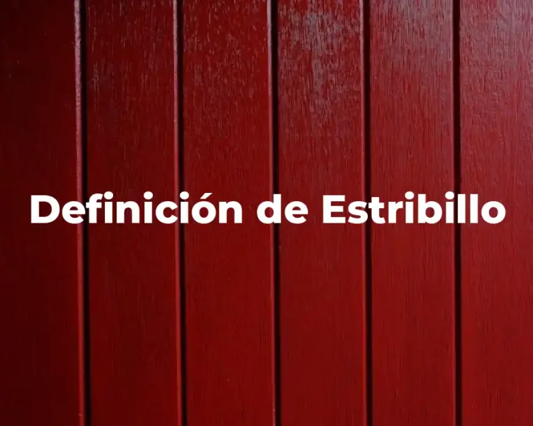 Definición de Estribillo