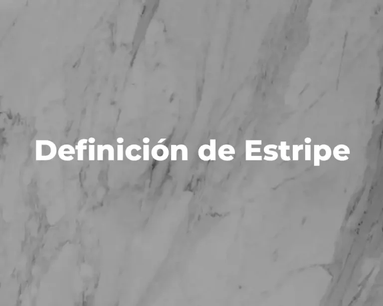 Definición de Estripe