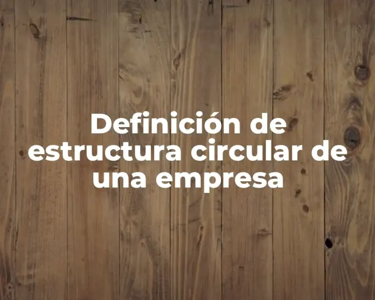 Definición de estructura circular de una empresa