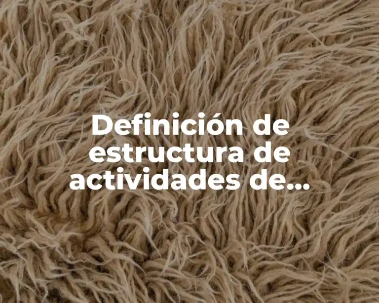 Definición de estructura de actividades de supervisión