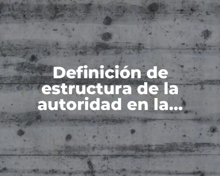 Definición de estructura de la autoridad en la comunicación