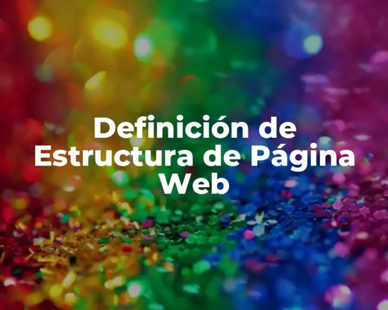 Definición de Estructura de Página Web