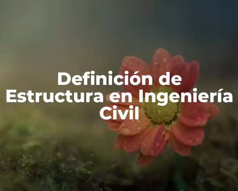 Definición de Estructura en Ingeniería Civil