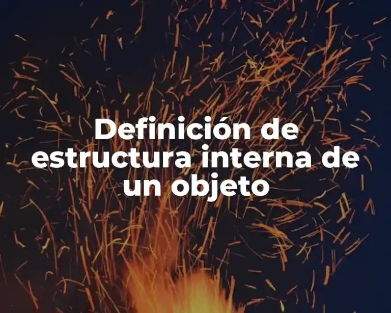 Definición de estructura interna de un objeto