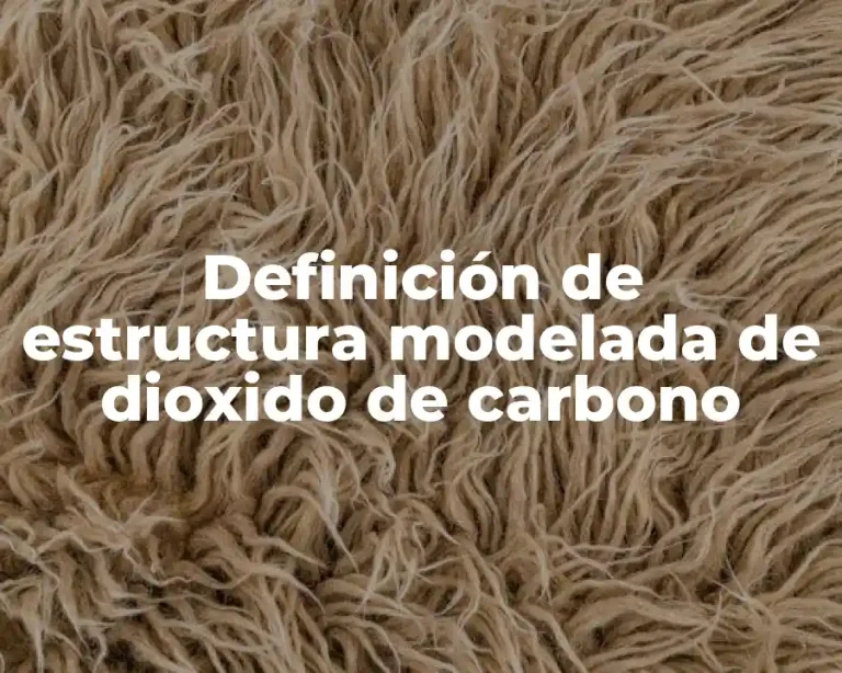 Definición de estructura modelada de dioxido de carbono