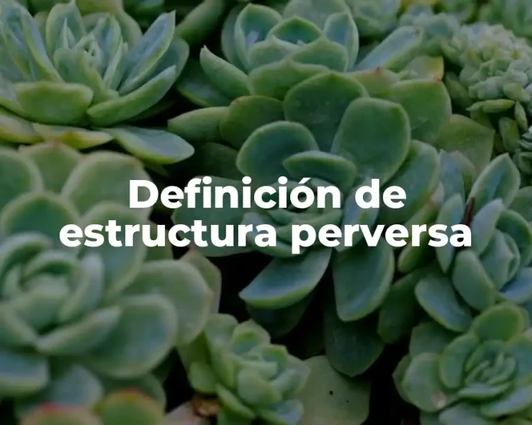Definición de estructura perversa