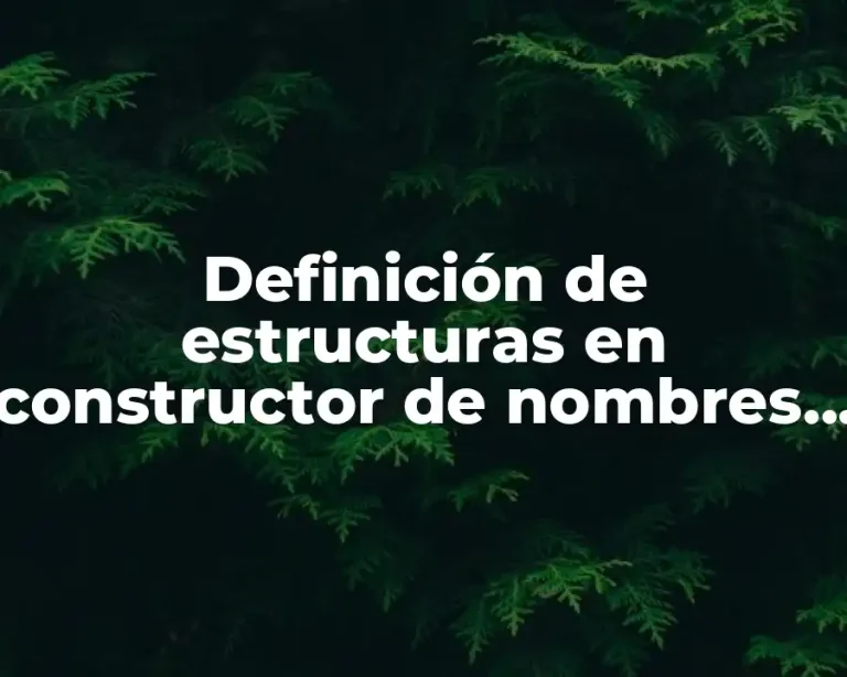 Definición de estructuras en constructor de nombres de paises deportes