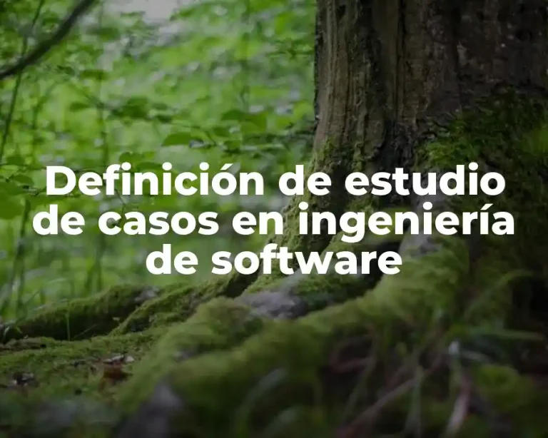 Definición de estudio de casos en ingeniería de software