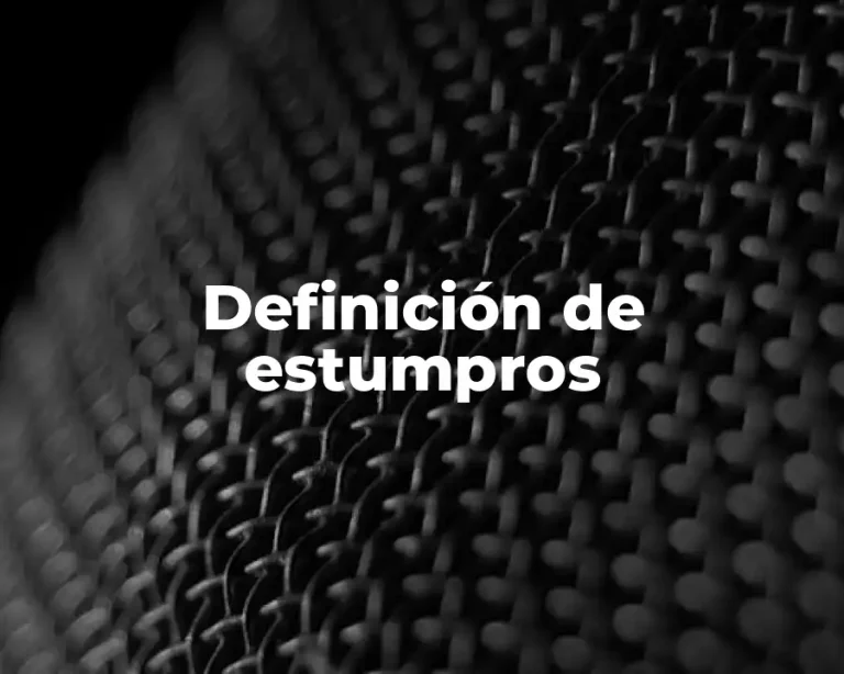 Definición de estumpros