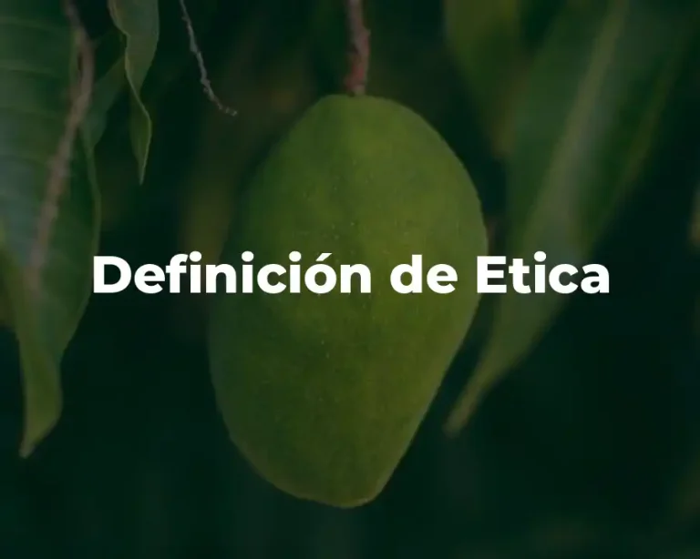 Definición de Etica