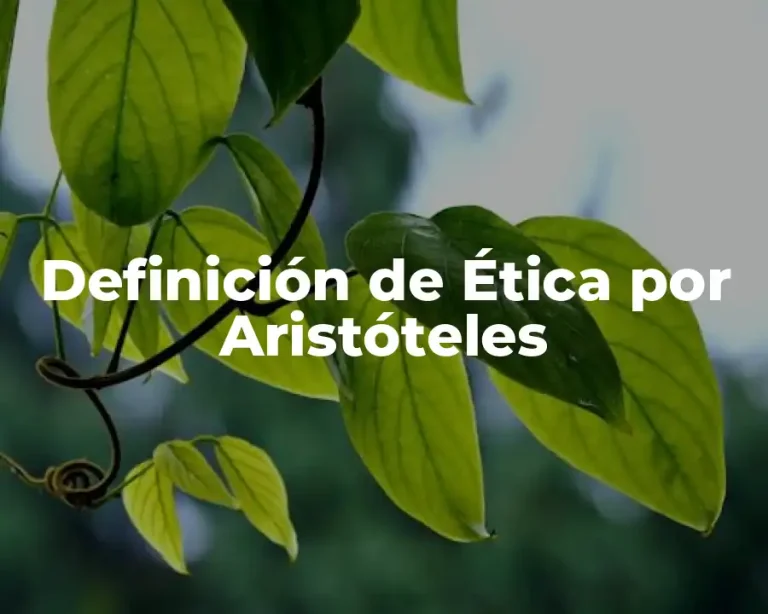 Definición de Ética por Aristóteles