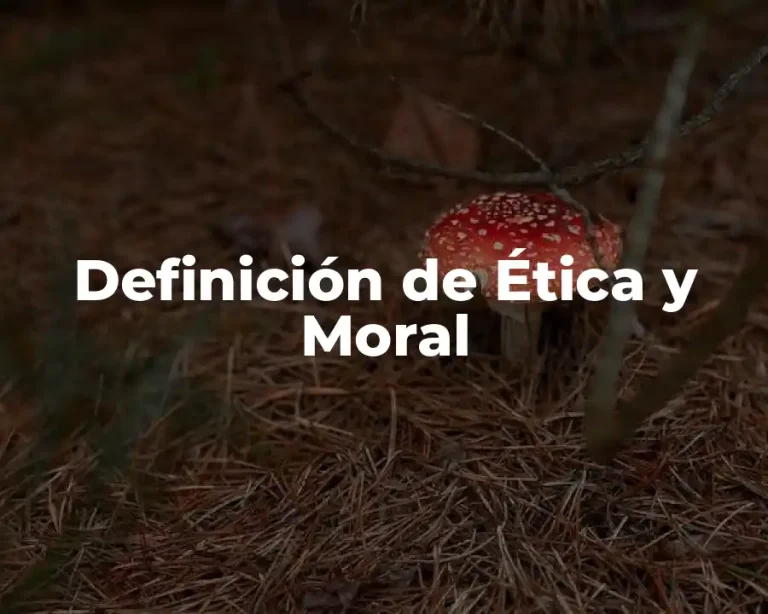 Definición de Ética y Moral