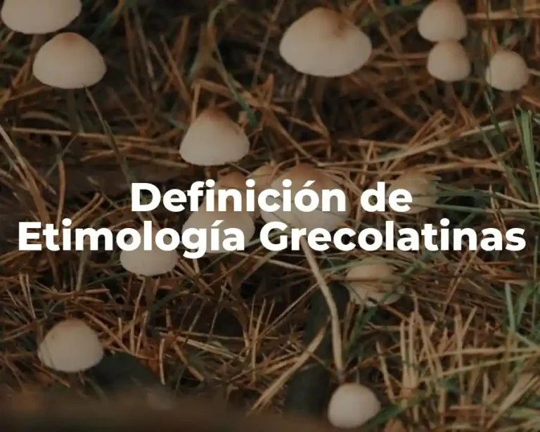 Definición de Etimología Grecolatinas