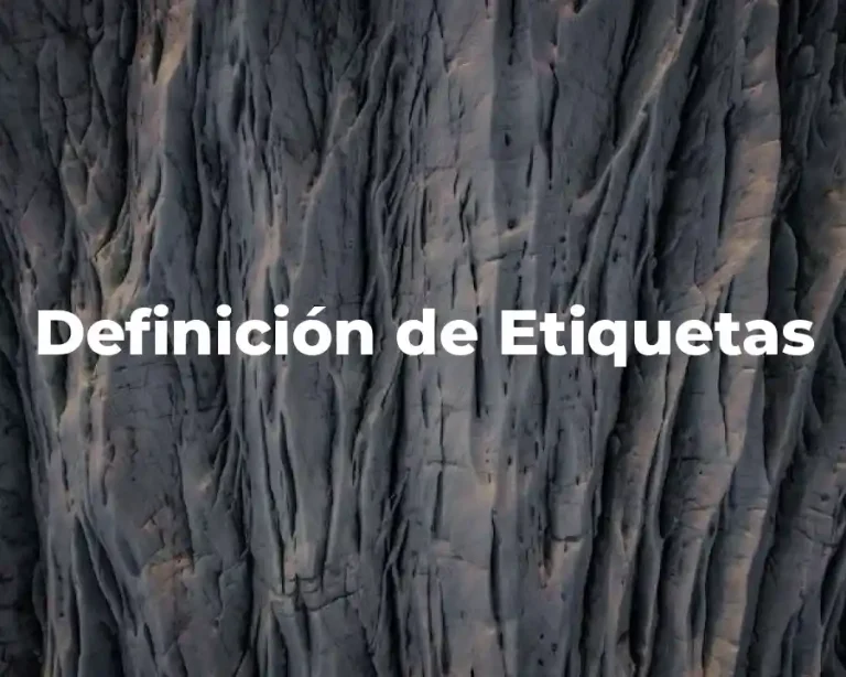 Definición de Etiquetas