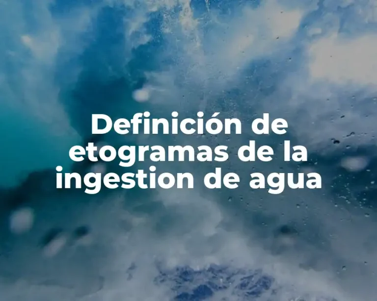 Definición de etogramas de la ingestion de agua