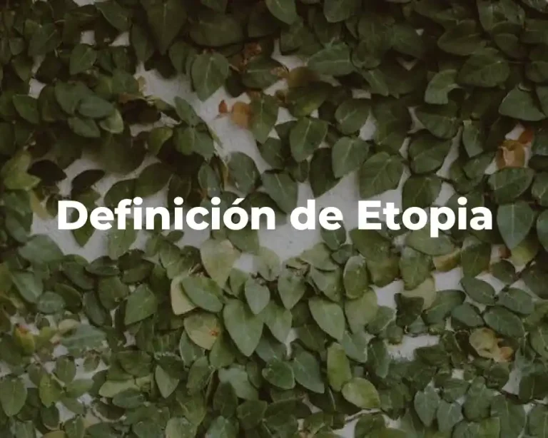 Definición de Etopia