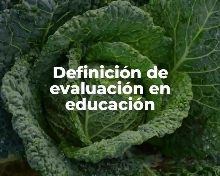 Definición de evaluación en educación