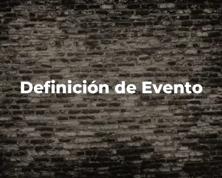 Definición de Evento