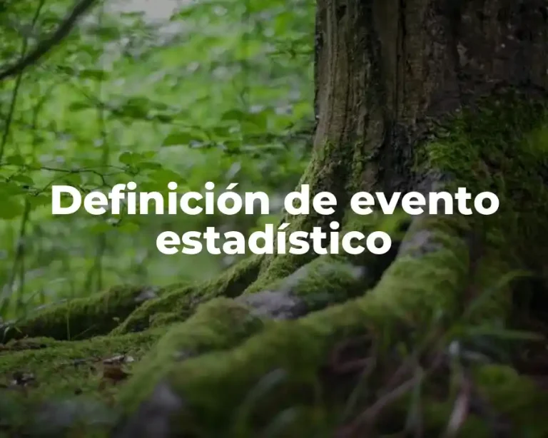Definición de evento estadístico
