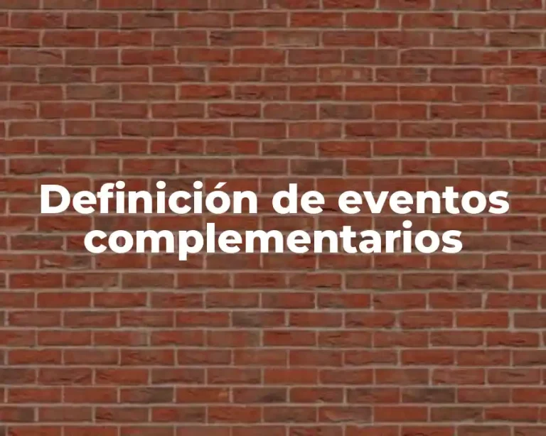 Definición de eventos complementarios