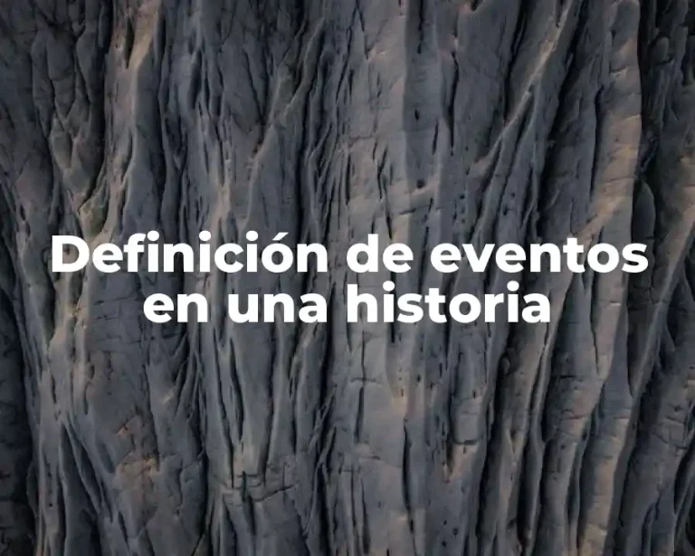 Definición de eventos en una historia