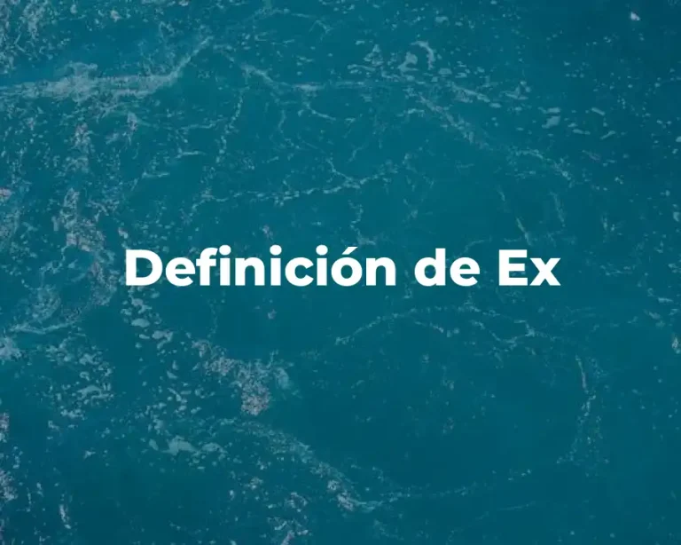 Definición de Ex