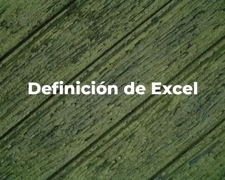 Definición de Excel