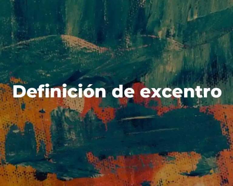 Definición de excentro