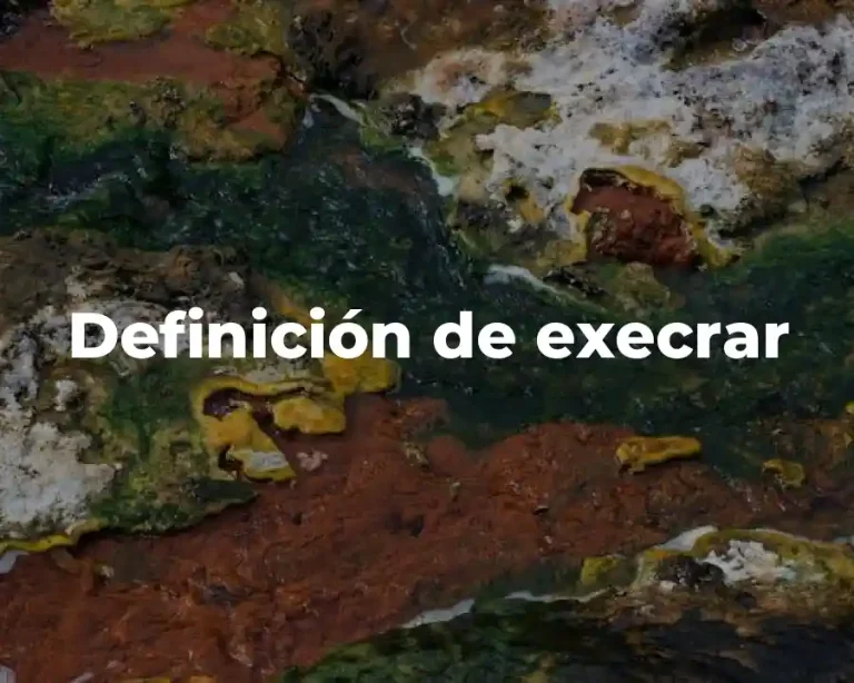Definición de execrar