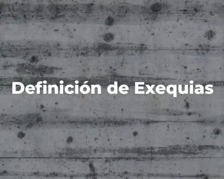 Definición de Exequias