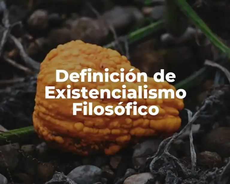 Definición de Existencialismo Filosófico