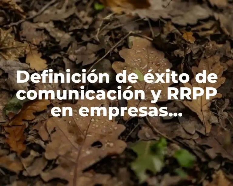 Definición de éxito de comunicación y RRPP en empresas internacionales