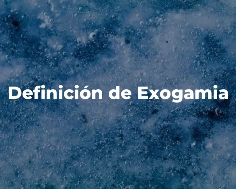 Definición de Exogamia