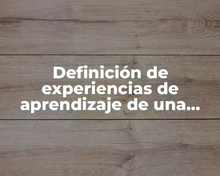Definición de experiencias de aprendizaje de una investigación de mercado