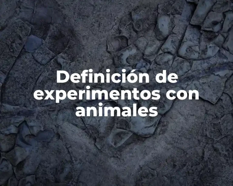 Definición de experimentos con animales