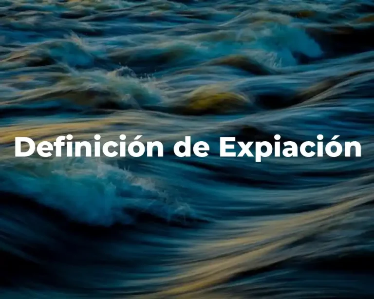 Definición de Expiación