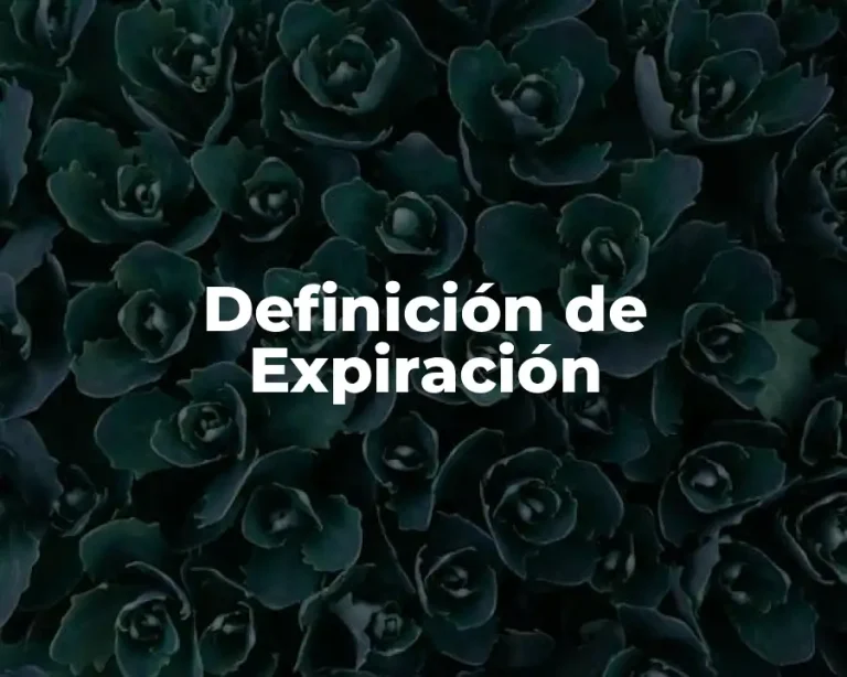 Definición de Expiración