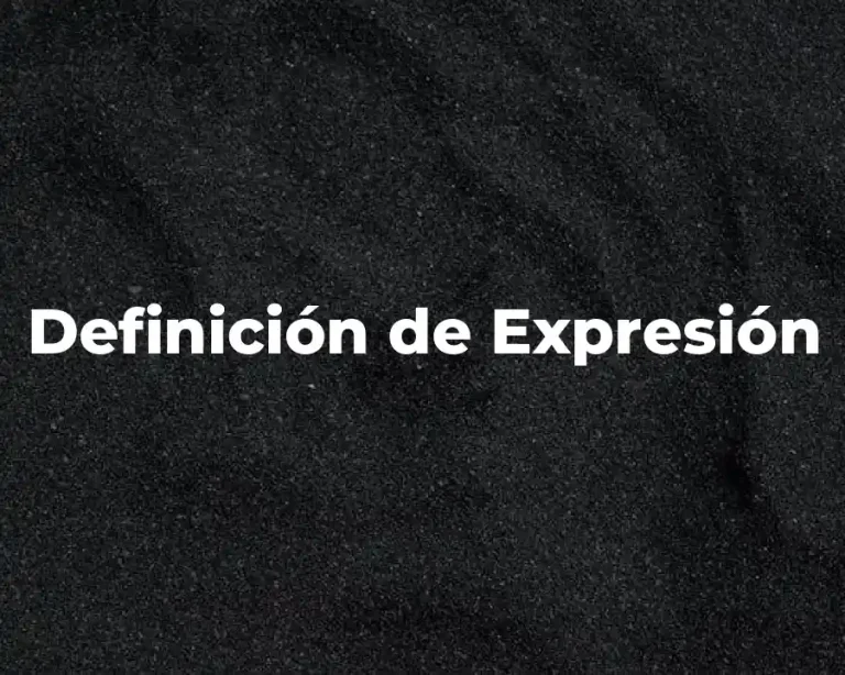 Definición de Expresión