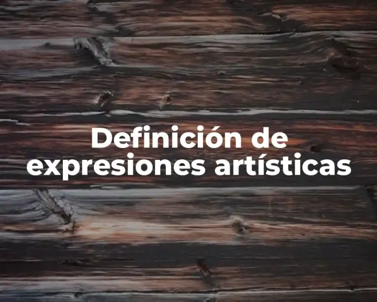 Definición de expresiones artísticas