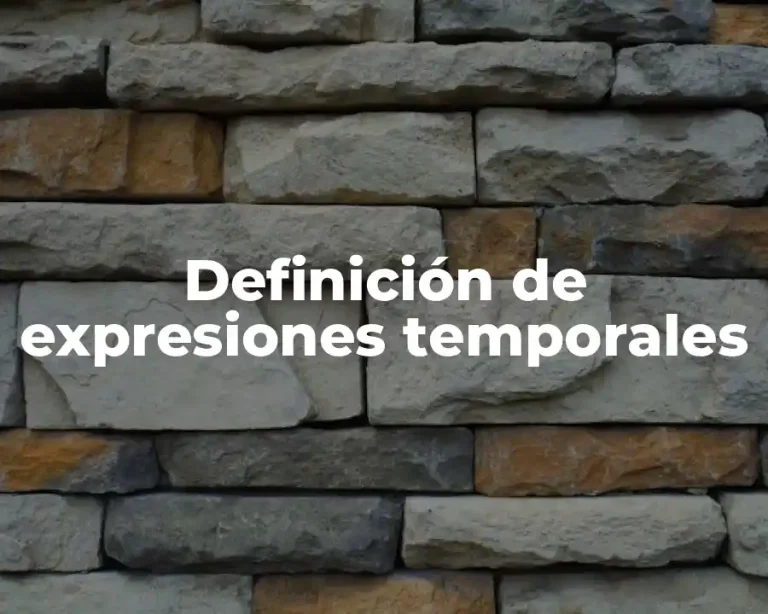 Definición de expresiones temporales